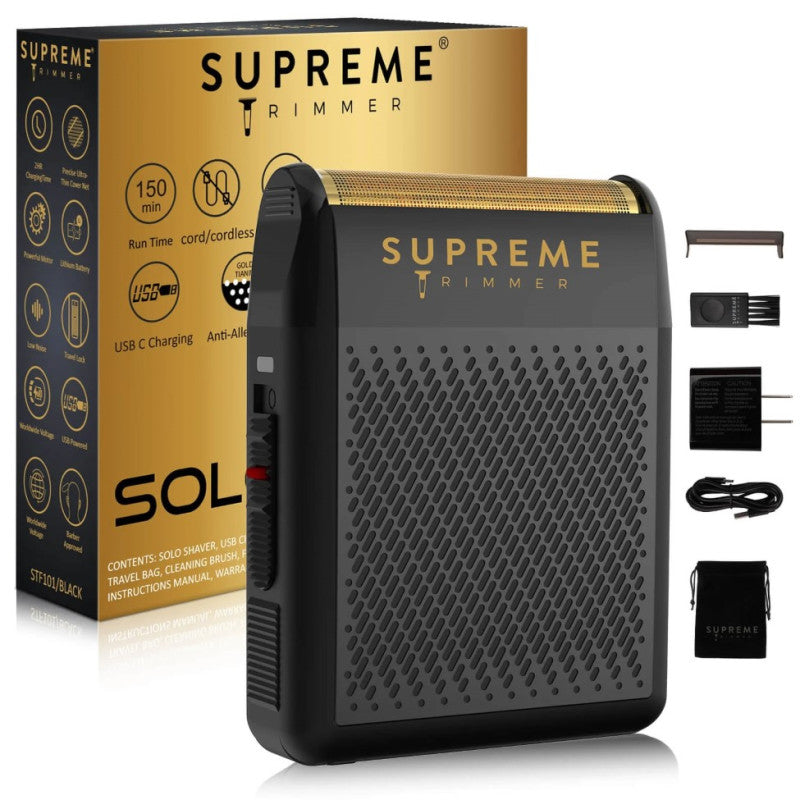 SUPREME SOLO SHAVER - BLACK (#STF101B)
